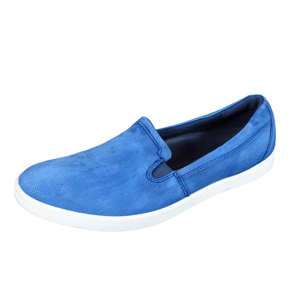 ECCO Barentz Loafer 2.0 Womens Slip On Shoe Size 41 Travel Blue Nubuck